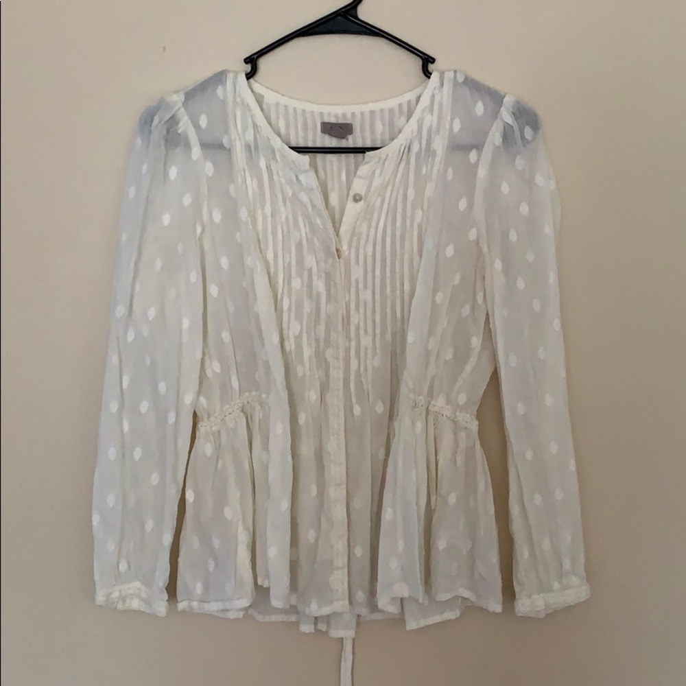 UO White Buttondown Top